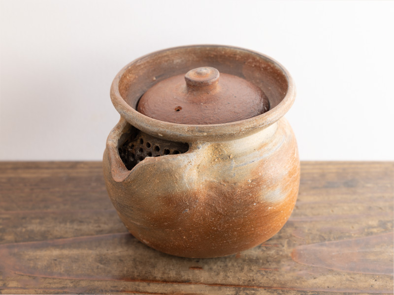 Bizen-yaki hohin teapot by Fujiwara Akira 200 ml Bizen-yaki hohin teapot by Fujiwara Akira 200 ml