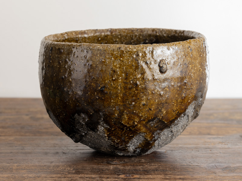 Bizen-yaki matcha bowl by Fujiwara Akira Bizen-yaki matcha bowl by Fujiwara Akira