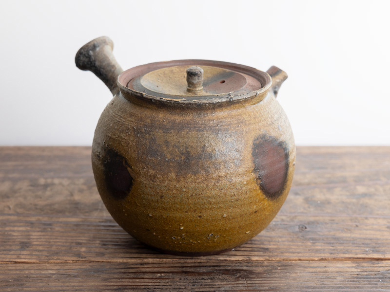 Bizen-yaki kyûsu teapot, "yôhen" by Kobashi Masaaki, 260 ml Bizen-yaki kyûsu teapot, "yôhen" by Kobashi Masaaki, 260 ml