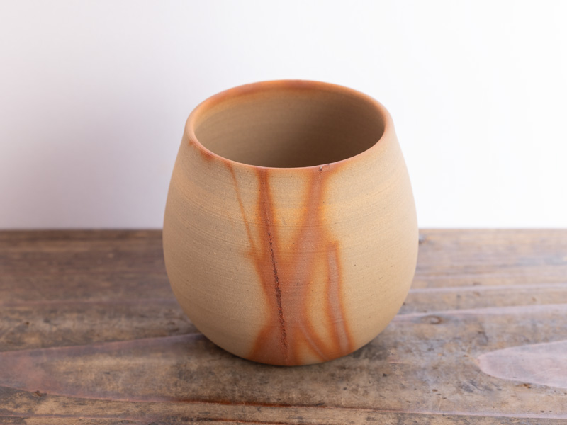 Bizen-yaki cup, hidasuki, by Nobuhara Katsushi, 160ml Bizen-yaki cup, hidasuki, by Nobuhara Katsushi, 160ml