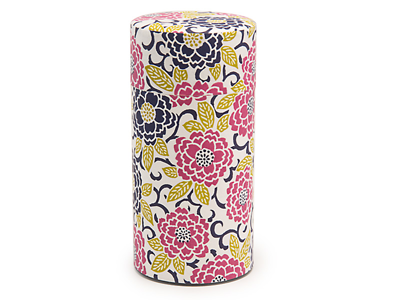 Tea caddy, violet sakura-e, 200 g (7 oz) Tea caddy, violet sakura-e, 200 g (7 oz)
