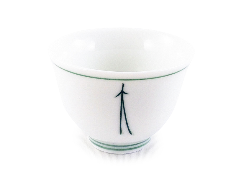 Patterned white porcelain cup, 50 ml Patterned white porcelain cup, 50 ml