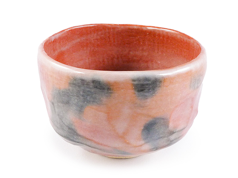 Red Raku-yaki style matcha bowl Red Raku-yaki style matcha bowl