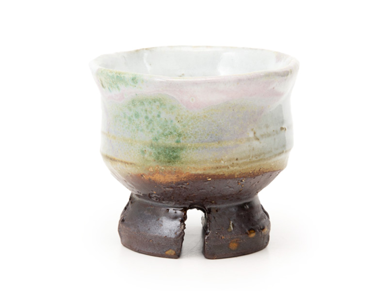 Hagi-yaki three colors cup by Yamane Seigan, 100 ml Hagi-yaki three colors cup by Yamane Seigan, 100 ml