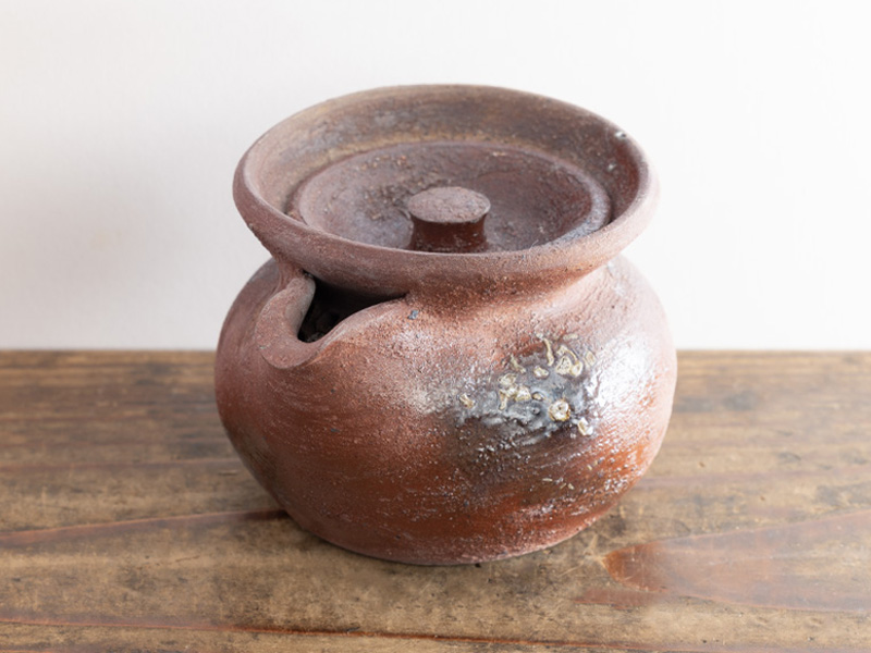 Bizen-yaki hohin teapot by Fujiwara Akira 160 ml Bizen-yaki hohin teapot by Fujiwara Akira 160 ml